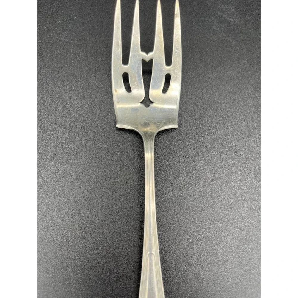 Sterling Silver Gorham Plymouth Large Ramkin Fork Pierced
